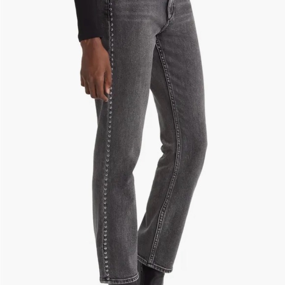 RAG & BONE WREN STUD STRETCH JEANS SIZE 28. Pristine condition. Never worn. - Picture 2 of 8
